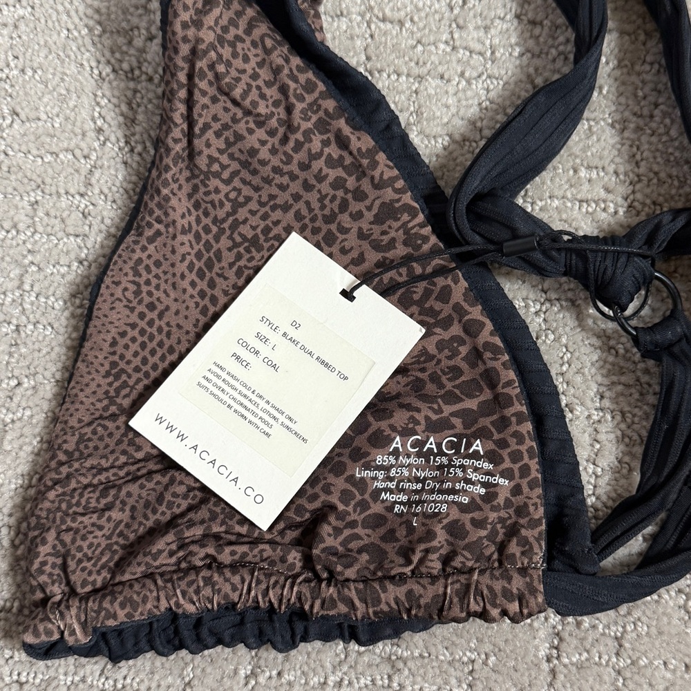 Acacia Swim BLAKE Dual Ribbed Bikini Top - Picture 6 of 11